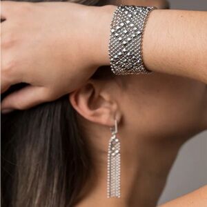 SERGIO GUTIERREZ SG LIQUID METAL B9-N CHROME FINISH BRACELET